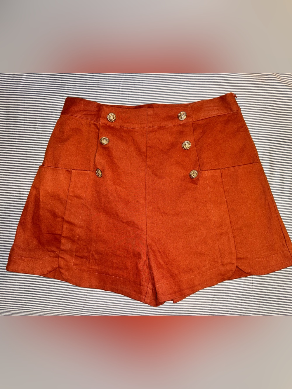 entro Rust Orange Lined Shorts